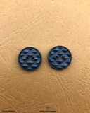 'Two Hole Black Plastic Button PB008' - suitable for fashion and decorative purposes