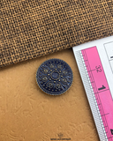 Size of the 'Metal Suiting Button 116MB' is given with the help of a ruler