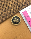 Size of the 'Metal Suiting Button 120MB' is given with the help of a ruler