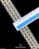 Size of the 'Center Filling Crochet Lace 12108' is given with the help of a ruler as '0.75' inches