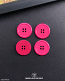 'Pink Colored Plastic Button PB129' - suitable for fashion and decorative purposes
