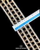 Size of the 'Center Filling Design Jute Lace 21126' is displayed with the help of a ruler