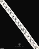 A white 'Center Filling Lace 18885' with the vendor name 'Hamza Lace' and it's logo