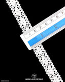 Size of the 'Center Filling Crochet Lace 21034' is shown with the help of a ruler as '0.5' inches