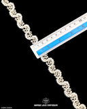 Size of the 'Zig Zag Jute Lace 22825' is displayed with the help of a ruler