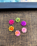 Flower Design Plastic Button PB068