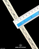 Size of the 'Center Filling Crochet Lace 12001' is shown with the help of a ruler as '0.5' inches