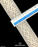 Size of the 'Center Filling Crochet Lace 04802' is shown with the help of a ruler as '2' inches