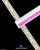 Size of the 'Center Filling Crochet Lace 19306' is given with the help of a ruler as '0.5' inches