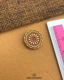 Size of the 'Metal Suiting Button PB043' is given with the help of a ruler