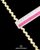 Size of the 'Center Filling Design Zig Zag Lace 21184' is displayed with the help of a ruler as '0.5' inches