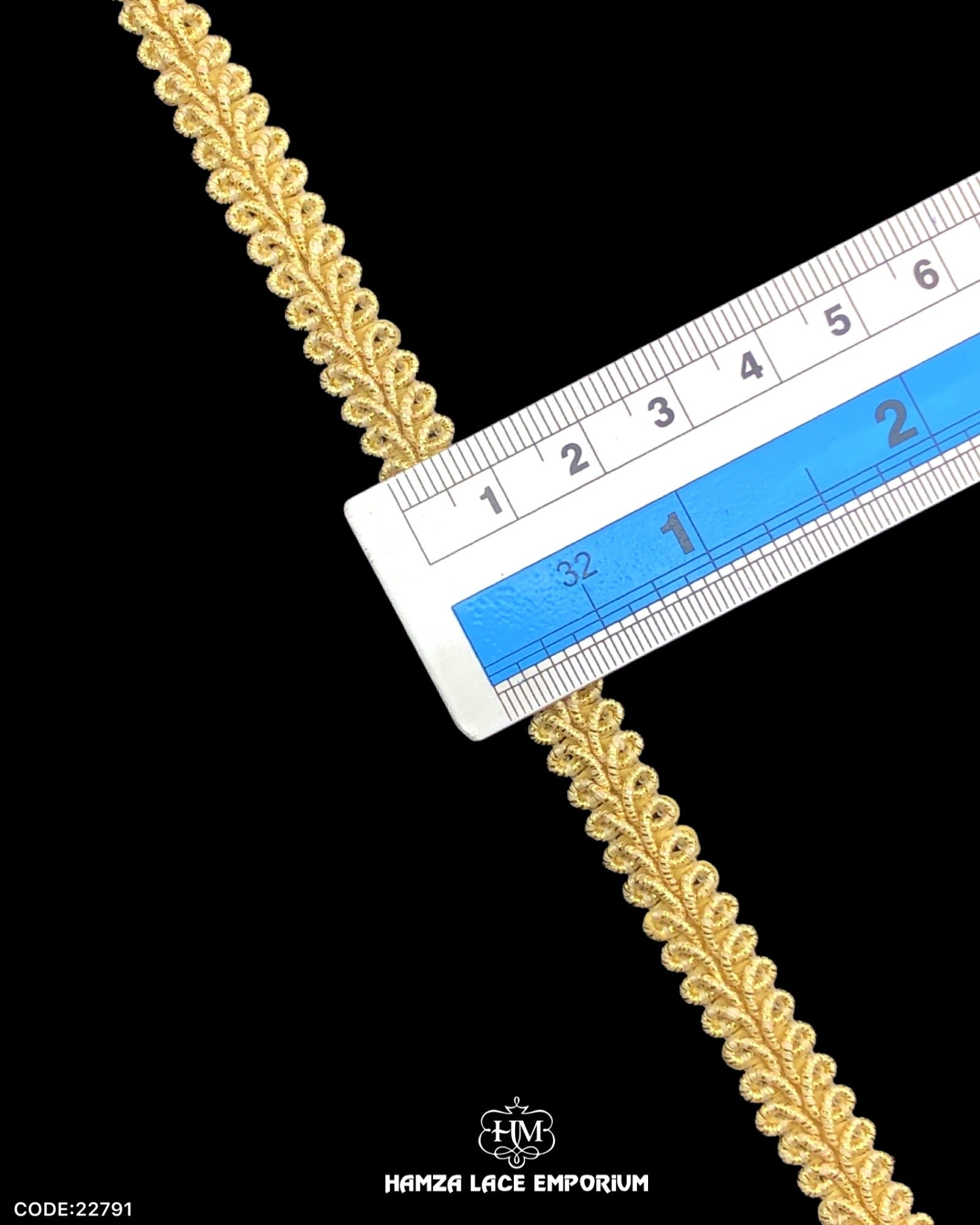 Size of the 'Center Filling Lace 22788' is displayed with the help of a ruler as '0.25' inches