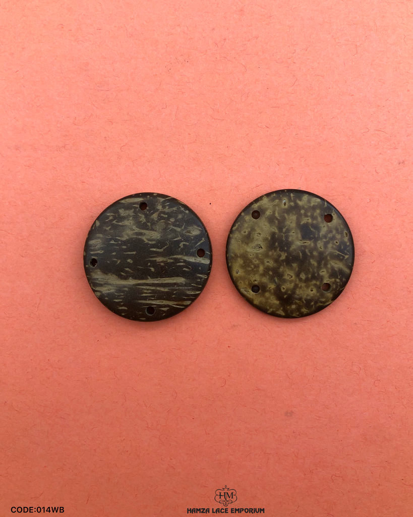 Circle Shape Button 014WB – Hamza Lace