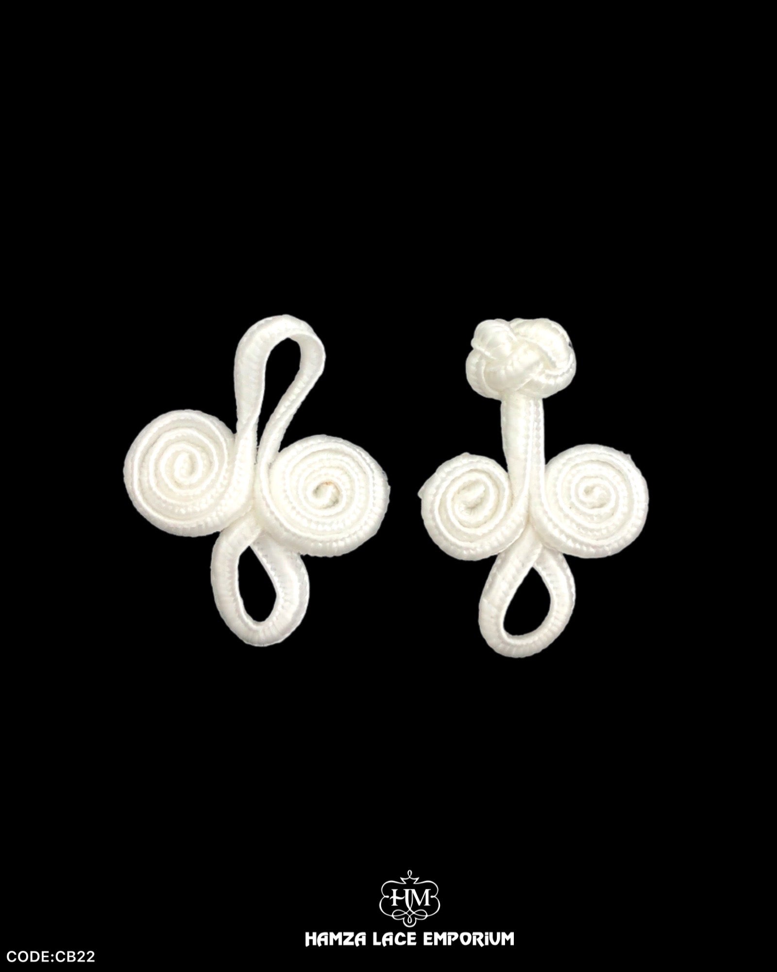 Chinese Button With String Chinese Button CB22 – Hamza Lace