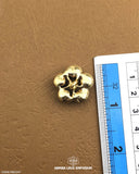 Elegant 'Flower Design Fancy Button FBC247' for Clothing (Size shown with ruler)