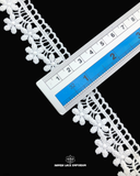 The size of the 'Edging Flower Lace 23647' is shown with the help of a ruler