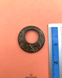 Size of the 'Ring Design Wood Button 018WB' is shown with a ruler