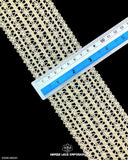 Size of the 'Center Filling Crochet Lace 06201' is shown with the help of a ruler as '3' inches